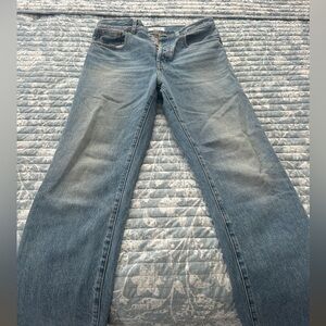 Madewell longline straight jeans